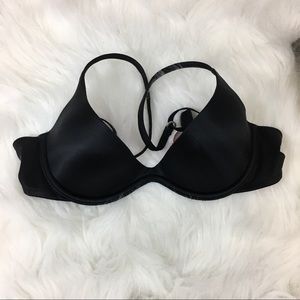 NWOT PINK Victoria’s Secret Black Scoopneck Bra